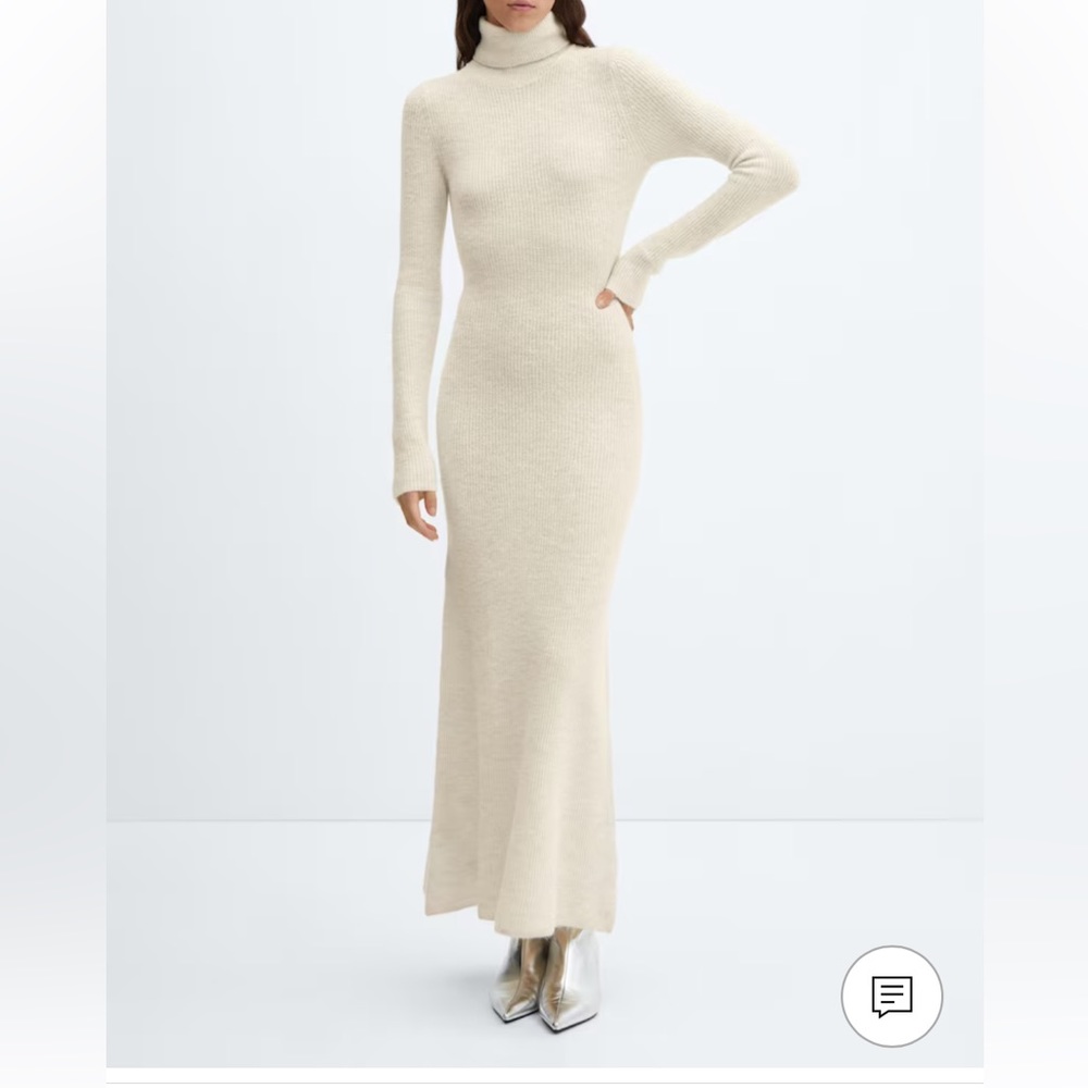 New with tags! Mango wool blend turtleneck sweater dress